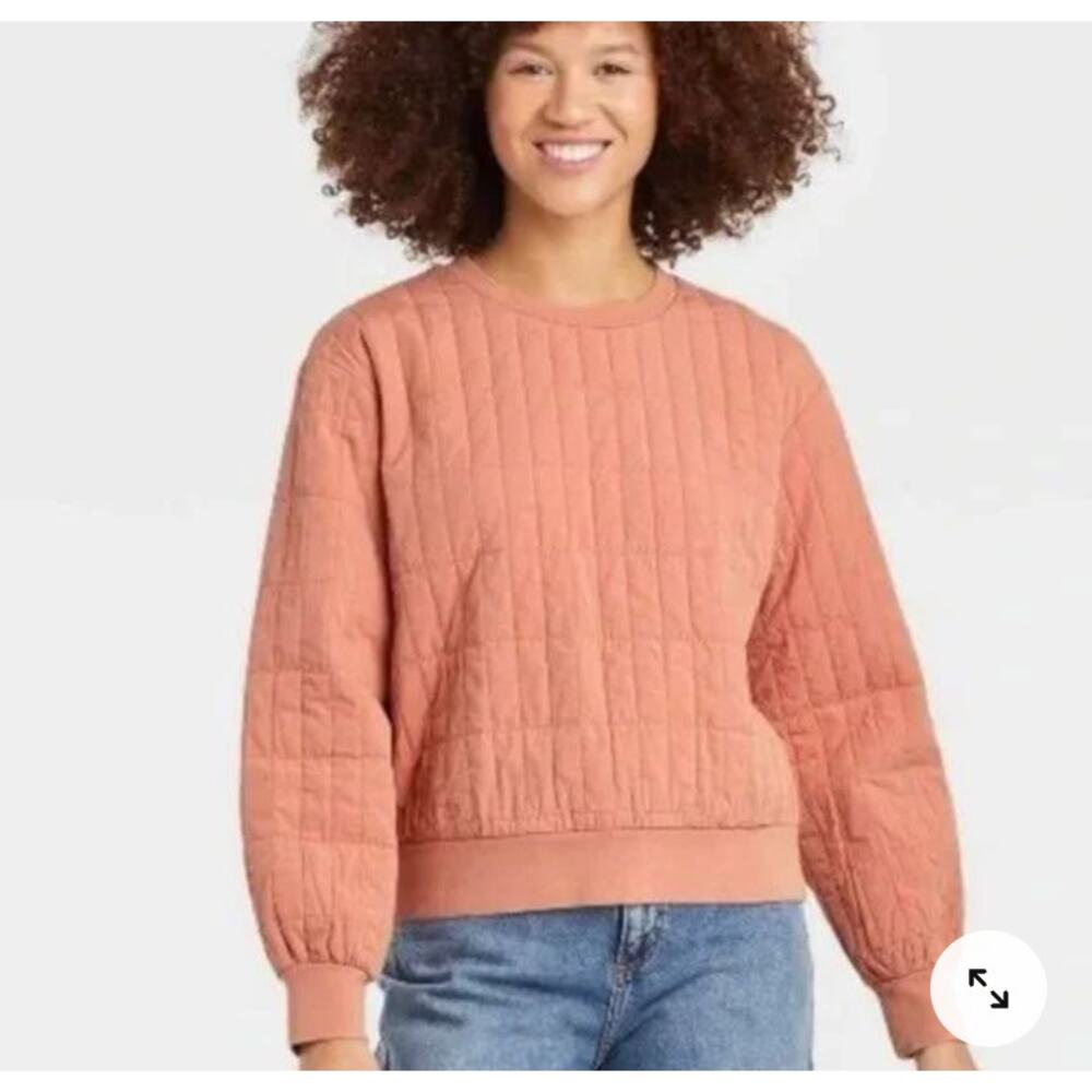 Universal Thread Quilted Pullover Sweatshirt - image 3